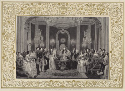 Die Taufe der Prinzessin Royal im Thronsaal des Buckingham Palace, 1841 von Charles Robert Leslie